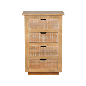 Traditional Solid Mango Wood Drawer <b>Chest</b> with Classic Design Spacious Wooden <b>Storage</b> Cabinet for Bedroom with Long Lasting - Product Image 1