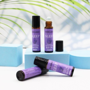 Olio Essenziale Puro Personalizzato per <span class=keywords><strong>Aromaterapia</strong></span> 10ml Roll-On con Lavanda, Tea Tree, Gelsomino, Chiodi di Garofano, Arancia, <span class=keywords><strong>Timo</strong></span> – Aiuta a Dormire - Product Image 2