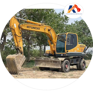 Máquina excavadora de ruedas Hyundai 2019 usada, origen de Corea del 150, maquinaria pesada de segunda mano, modelo del año-7 - Product Image 1