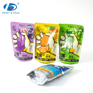 Ống Đồng in ấn tùy chỉnh thiết kế logo con dấu nhiệt nhựa nước giải khát nước trái cây bao bì đứng lên uống túi với rơm lỗ - Product Image 3