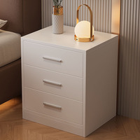 Table de chevet en bois moderne et minimaliste de luxe léger avec compartiment de rangement ouvert 40x40cm, armoire de chevet intelligente peu encombrante