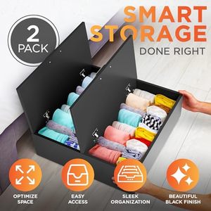 Rangement sous le lit <span class=keywords><strong>en</strong></span> <span class=keywords><strong>bois</strong></span> multi-usages, organisateur sous le lit pour vêtements, jouets, rangement sous le lit avec roulettes - Product Image 5