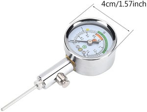 Medidor De Pressão Digital Barômetro De Metal para Basquete Voleibol Futebol Futebol Árbitro Barômetro Air Pressure Gauge - Product Image 2