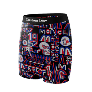 Calzoncillos bóxer de tiro medio personalizados de marca americana para hombre, calzoncillos deportivos antibacterianos transpirables suaves, estampado de logotipo, Sexy de talla grande - Product Image 5
