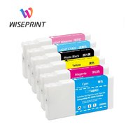 Cartouche de couleur premium Wiseprint à haut rendement T43W1 T43W2 T43W3 T43W4 T43W5 T43W6 pour imprimante Surelab SL-D880 D880