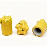 Forets de perçage de roche de haute qualité et durables à 7 boutons, 32mm-41mm, en acier forgé à haute teneur en manganèse pour marteau-piqueur et outil de forage de roche