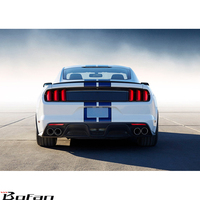 Lame de diffuseur de pare-chocs arrière de voiture de Style GT350 avec tuyau d'embouts arrière pour Mustang 2015-2017