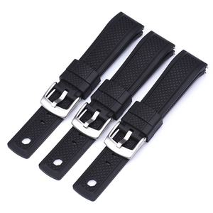 JUELONG Bracelet de remplacement <span class=keywords><strong>Summit</strong></span> Fkm Caoutchouc Bracelet de <span class=keywords><strong>montre</strong></span> à dégagement rapide 20mm 22mm Bracelet de <span class=keywords><strong>montre</strong></span> en caoutchouc pour <span class=keywords><strong>montre</strong></span> de plongée - Product Image 2