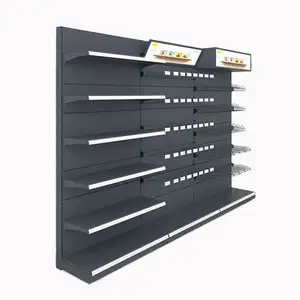 Wholesale Metal Gondola Supermarket Furniture Store Display Fixtures Store Shelving And Displays