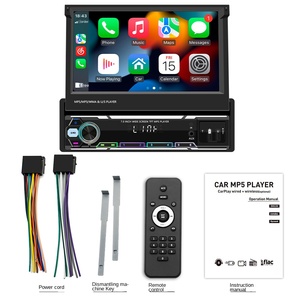 เครื่องเล่น MP5 ติดรถยนต์แบบยูนิเวอร์แซล ขนาด 7 นิ้ว แบบไร้สาย รองรับ CarPlay ติดตั้งบนคอนโซลแบบ Single-DIN พร้อมช่องใส่การ์ด MP3 และวิทยุ - Product Image 3
