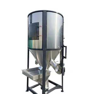 Factory Direct Multifunctional Stainless Steel Plastic Granule Powder Vertical Spiral Mixer with Drying