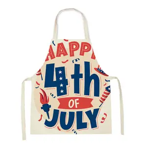 Hstyle Avental bandeira americana com tema dos EUA, babadores para churrasco e cozinha patriótica, chapa de chef, babadores para homens e mulheres, presente de 4 de julho SD2107
