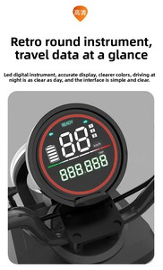 Moto Elettrica Veloce 55km/h con Motore da 1200W e Ampio Spazio di Stoccaggio - Product Image 5