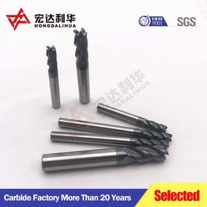 Fraise à plaquettes plates en carbure HRC55 à 4 dents pour la découpe de l'acier - Product Image 4