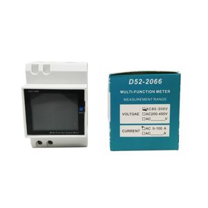 D52-2066 Din Rail 6in1 AC Màn hình 110V 220V 380V 100A điện áp hiện tại Hệ số công suất kWh năng lượng điện kỹ thuật số tần số mét - Product Image 3
