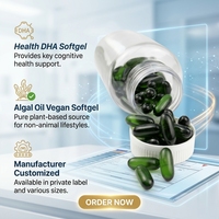 Fabricant de gélules personnalisées Health DHA Softgel végan à l'huile d'algue