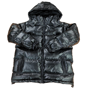 Nuova Giacca Puffer Invernale da <span class=keywords><strong>Uomo</strong></span> TN Designed con Logo Personalizzato Taglie Forti Lucida Tinta Unita Calda Oversize Casual - Product Image 5