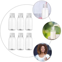 Bouteille en plastique PET pour jus de fruits en vrac de Chine, 200/250/300/350/500 ml, avec couvercle noir inviolable