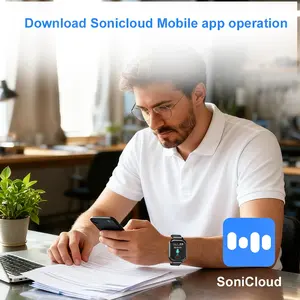 Reloj V82 con Grabador de Voz <span class=keywords><strong>a</strong></span> Texto, Grabación de Audio de Larga Duración de 38H, Bluetooth, Pantalla Táctil Grande de 2.01 Pulgadas, Dispositivo de Grabación para Hombre - Product Image 5