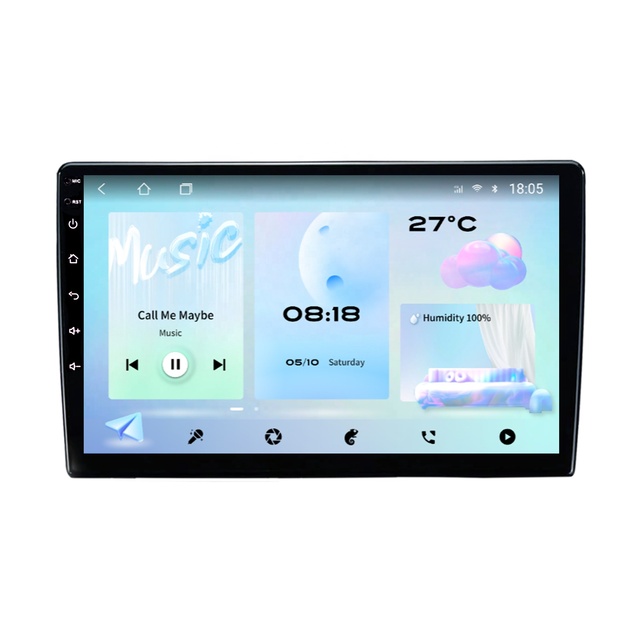 9 Inch Universal Android Car Radio 8 Core 2+32G Touch Screen with 5G WiFi GPS Navigation Bluetooth FM Multimedia Player