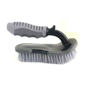 Car Wash Brush L Shaped 19x11x9cm <b>Plastic</b> <b>Wheel</b> Cleaning Tool For Car Tire - Product Image 3