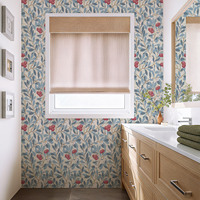 Papier peint autocollant en PVC à motifs floraux fantaisie, imperméable, en rouleaux, avec tailles personnalisées pour la décoration de la maison