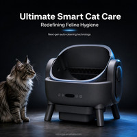 Bac à litière automatique intelligent sans odeur, léger (2 kg), autonettoyant