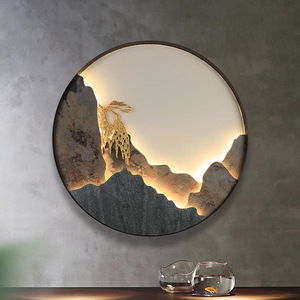 Lámpara de pared LED con diseño de pino, control táctil, E27, 25000 horas de duración, para decoración de sala de estar o casa de té - Product Image 4