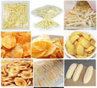 Industriële Commerciële Volautomatische Gefrituurde Aardappelchips Bevroren Frietjes Maken Machine Aardappelchips Productielijn