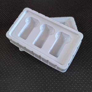 Plateau intérieur en plastique pour 3 flacons de 3 ml, plateau blister pour injection, emballage en plastique PVC, emballage médical souple - Product Image 1