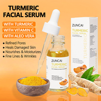 Kit Facial Curcuma Anti-Âge et Anti-Acné, Soins Éclaircissants Taches Brunes, Marque Blanche