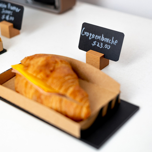 Présentoir en bois massif pour étiquettes, porte-cartes, porte-étiquettes <span class=keywords><strong>de</strong></span> gâteaux, notes autocollantes <span class=keywords><strong>de</strong></span> prix publicitaires pour supermarchés, présentoir <span class=keywords><strong>de</strong></span> journaux, panneau <span class=keywords><strong>de</strong></span> bureau - Product Image 5