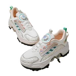 Chaussures à roulettes Helios Kids, taille 33-43, doublure en mesh, semelle extérieure en TPU avec roues rétractables, pour garçons et filles - Product Image 4