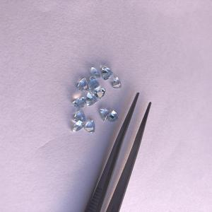 Jewel Creation - Topacio Azul Cielo Natural de 6 mm, Corte Trillón Facetado, Gema Suelta, Certificado IGI, Precio al por Mayor, Fabricación de Joyas en India - Product Image 3