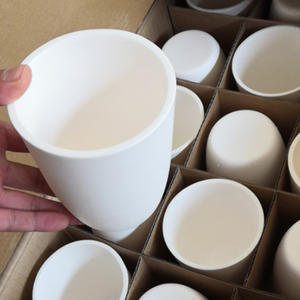 Hoch temperatur 1500-1800 ℃ Aluminium oxid Keramik Korund Tiegel 99% Al2O3 Industrie keramik stäbe zum Golds chmelzen - Product Image 4