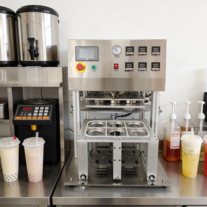 Sigillatrice Automatica per Vaschette Alimentari, Macchina Sigillatrice per Fast Food, Sigillatrice per Confezioni di Prodotti Gastronomici - Product Image 1