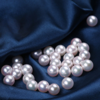 Perles rondes en nacre d'eau salée de haute qualité pour la fabrication de bijoux