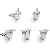 Usine pas cher prix 4 "tige en acier inoxydable pivotant Dolly roulettes fourche pour 4 pouces chaise de bureau et l'école