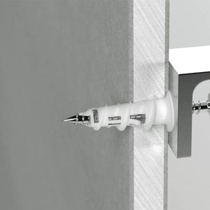 Nylon Spiral Plugs 4.5x30 Mm With Steel Screws For Plasterboard Fixing 100 Pcs - Product Image 4