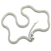 Offre Spéciale nouvelle mode 4mm haute poli bijoux rond maille chaîne en acier inoxydable hommes femmes maille chaîne collier