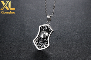 Factory Prices Custom Pendant Punk Style <b>Titanium</b> Steel Pendant Overbearing Men's Goth Style <b>Necklace</b> - Product Image 5
