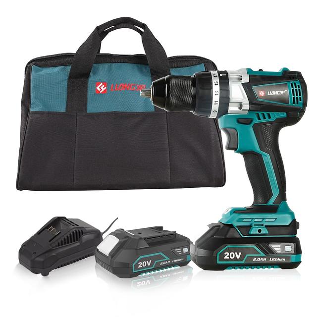 Lithium Battery Power Tool Cordless Hammer Drill 18V Cordless Drill Power Tool Set