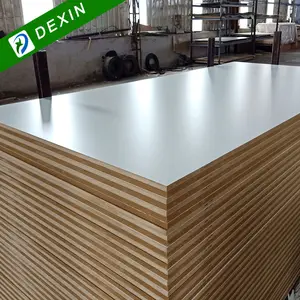 1220x2440x18mm bianco laminato 6mm 12mm 4x8 bordo in MDF con rivestimento melaminico impermeabile per mobili