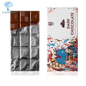 Emballages personnalisés en papier cadeau blanc de qualité alimentaire recyclable pour barres chocolatées - Product Image 1