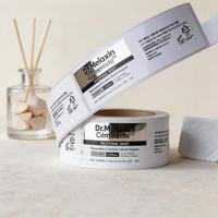 Étiquettes adhésives personnalisées pour flacons médicaux et bouteilles de compléments alimentaires avec impression en rouleau pour l'emballage des produits