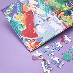 Meilleur livre de puzzle silencieux 2-en-1 grand format pour l'éducation précoce des tout-petits et les fournitures de homeschooling - Product Image 6