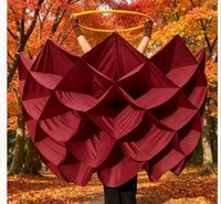 Jupe élégante blanche 3D Lotus pour homme, idéale pour les mariages, les spectacles, les costumes de danse, les cérémonies et événements.