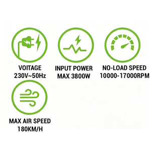 Souffleur de <span class=keywords><strong>feuilles</strong></span> électrique léger et silencieux VERTAK 3800W avec cordon et <span class=keywords><strong>aspirateur</strong></span> à main pour le nettoyage des <span class=keywords><strong>feuilles</strong></span> et des débris de pelouse OEM - Product Image 3