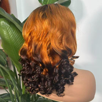 Proveedor Destacado: Peluca de Cabello Humano Virgen 100% SDD Bouncy Curl, Densidad 250%, con Frente de Encaje Transparente para Mujeres Negras