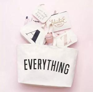 ECO Promotion Large Personalized Cotton Everything <b>Canvas</b> Tote Shopping Bag <b>Beach</b> <b>Canvas</b> Bag - Product Image 2